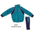 Molde de Conjunto deportivo sudadera de cuello alto, cierre frontal, mangas raglán con puños en rib, bolsillos laterales y pantalón con pretina elasticada y recorte lateral | 01919