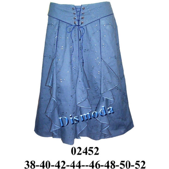 Molde de Falda 8 piezas con fruncidos y aplicación en delantero | 02452 Molde de Falda 8 piezas con fruncidos y aplicación en delantero | 02452