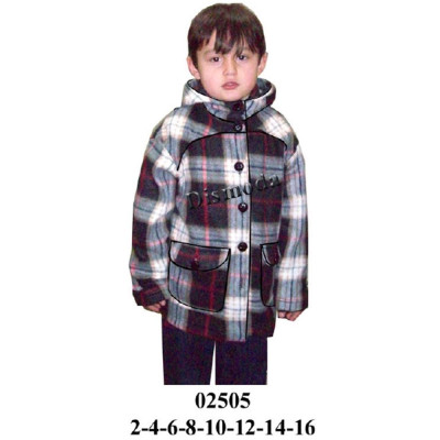 Molde de Abrigo niño de polar con gorro | 02505