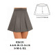 Molde de Falda short dama, 3 pliegues delanteros. | 026131