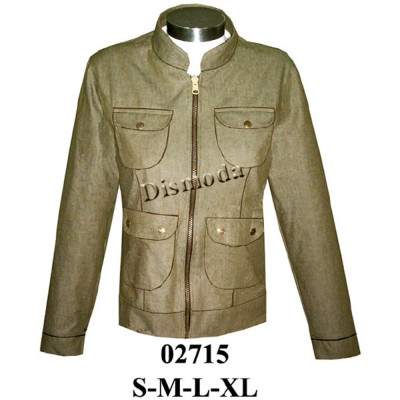 Molde de Chaqueta cuello mao con bolsillos de parche | 02715 Molde de Chaqueta cuello mao con bolsillos de parche | 02715