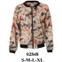 Molde de Chaqueta tipo bomber con cuello, cierre central, mangas raglan con vivos, pretina y puños elasticados, y bolsillos delanteros | 02848