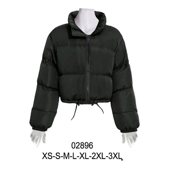 Molde de Parka dama corta con cuello y acolchada | 02896