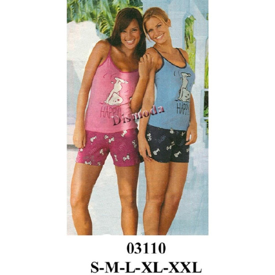 Molde de Pijama con cordones y short | 03110