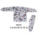 Molde de Pijama manga raglan | 03115 Molde de Pijama manga raglan | 03115
