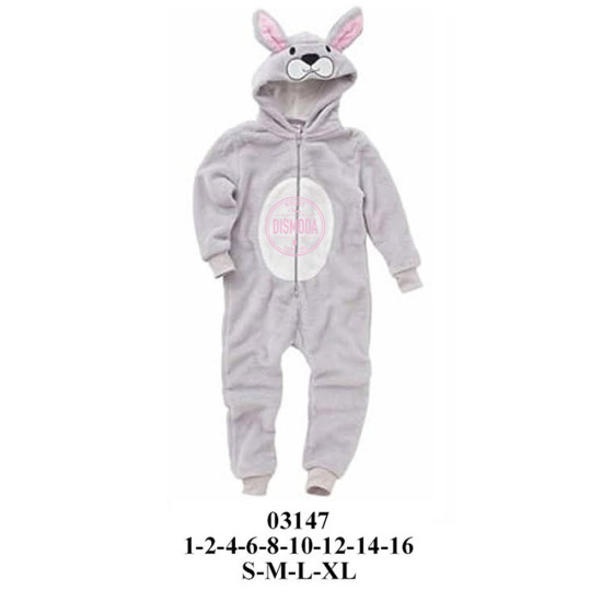 Molde de Pijama de conejito | 03147 Molde de Pijama de conejito | 03147