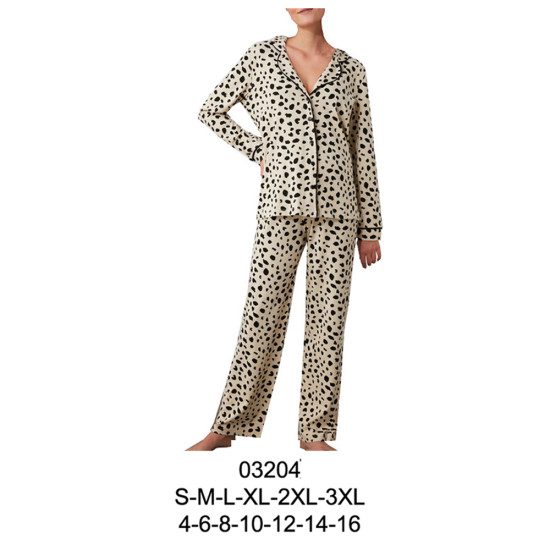 Molde de Pijama de dama, pantalon recto elasticado en cintura | 03204 Molde de Pijama de dama, pantalon recto elasticado en cintura | 03204
