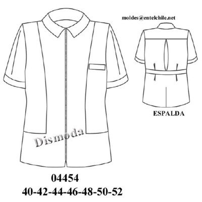 Molde de Chaqueta de doctor | 04454
