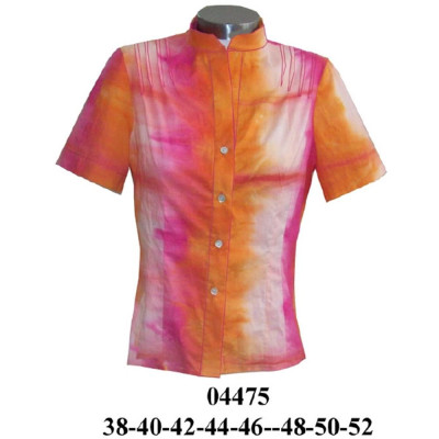 Molde de Blusa cuello mao y alforzas en hombro manga corta y larga | 04475 Molde de Blusa cuello mao y alforzas en hombro manga corta y larga | 04475