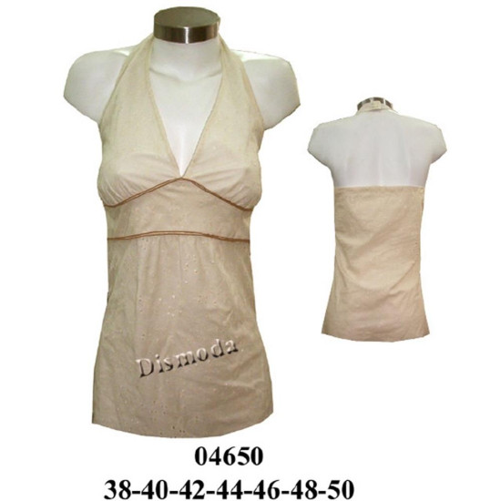 Molde de Blusa halter con corte bajo busto | 04650