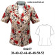 Molde de Blusa con pinzas y vivo en cuello y delantero con aberturas en costado | 04657 Molde de Blusa con pinzas y vivo en cuello y delantero con aberturas en costado | 04657