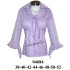 Molde de Blusa escote v con corte bajo busto, fruncidos en escote y mangas | 04684