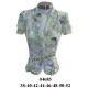 Molde de Blusa cuello smoking corte princesa, con tiras en cuello y basta, manga de tres pisos | 04685