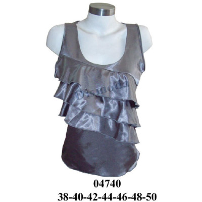 Molde de Blusa con vuelos en delantero | 04740
