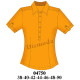 Molde de Blusa camisera de cuello solapa con pata de botones y manga corta con tab y botón | 04750