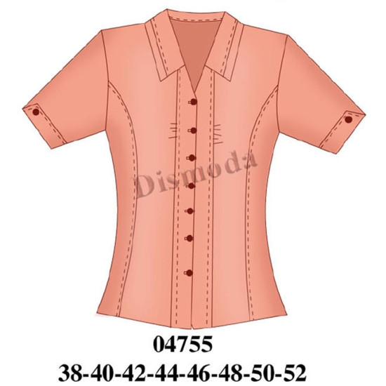 Molde de Blusa dama corte princesa | 04755