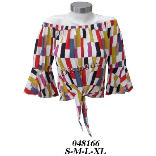 Molde de Blusa con elástico en hombros | 048166