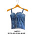 Molde de Crop top mezclilla, delantero con botones | 048219