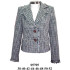 Molde de Blazer 2 botones solapa con flecos | 05705