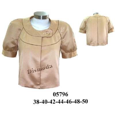 Molde de Blazer raglan manga corta, corte trapecio, pliegue encontrado en espalda | 05796 Molde de Blazer raglan manga corta, corte trapecio, pliegue encontrado en espalda | 05796