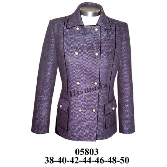 Molde de Chaquetón cruzado corte sobre busto largo 65 cms | 05803 Molde de Chaquetón cruzado corte sobre busto largo 65 cms | 05803