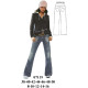 Molde de Jeans con bolsillo de parche cintura ½ | 07119 Molde de Jeans con bolsillo de parche cintura ½ | 07119
