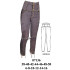 Molde de Pantalón torero basta pitillo | 07136