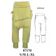 Molde de Bombacha mándala de lycra | 07170 Molde de Bombacha mándala de lycra | 07170