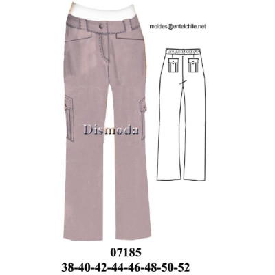 Molde de Pantalón dama | 07185
