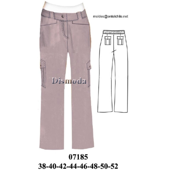 Molde de Pantalón dama | 07185