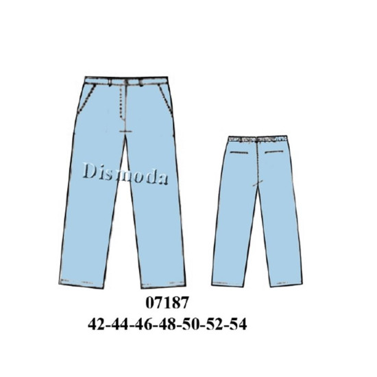 Molde de Pantalón de trabajo | 07187 Molde de Pantalón de trabajo | 07187