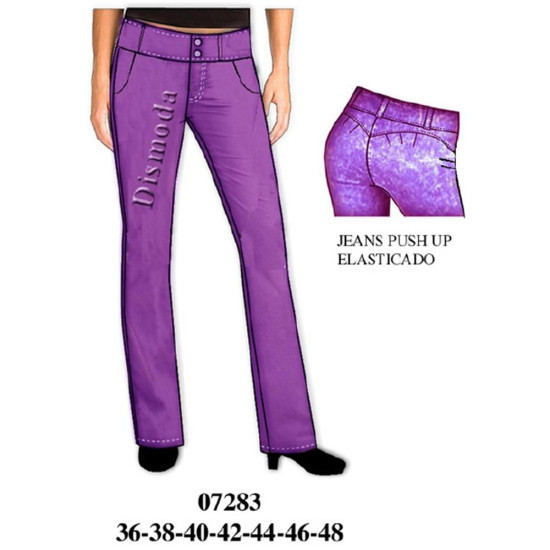 Molde de Jeans push up, elasticado | 07283