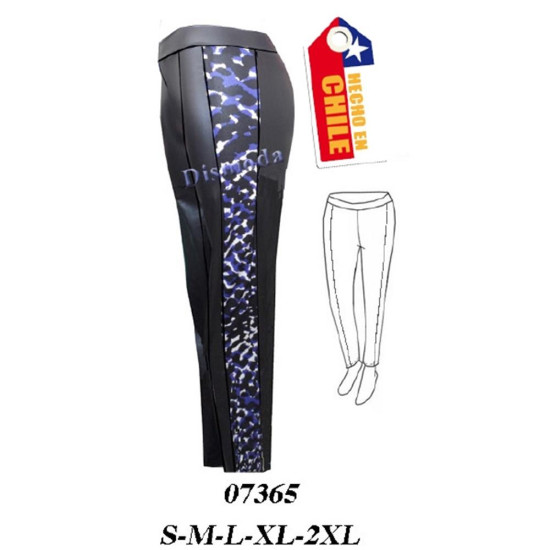Molde de Leggins pitillo con franja | 07365