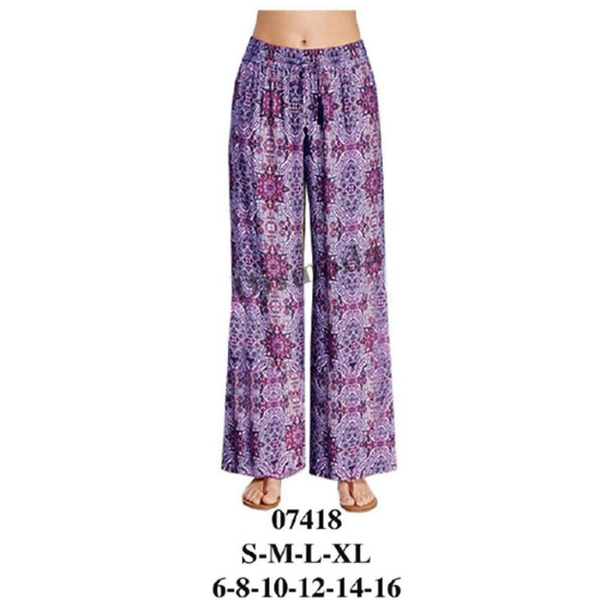 Molde de Pantalón palazzo elasticado en cintura | 07418