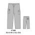 Molde de Pantalón con elástico estilo cargo | 07600