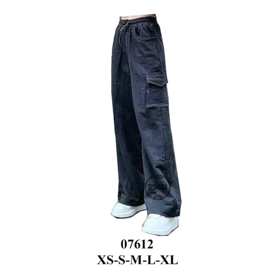 Molde de Pantalón talle alto, elástico en cintura, bolsillos en costados | 07612