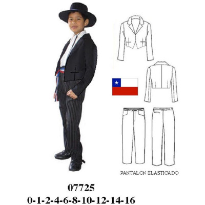 Molde de Conjunto niño de huaso | 07725 Molde de Conjunto niño de huaso | 07725