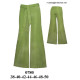 Molde de Pantalón con forro interior cintura media amarras en delantero; | 0780