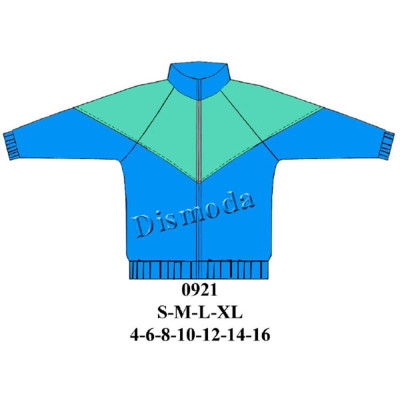 Molde de Conjunto deportivo con cortes en delantero, espalda, y mangas | 0921 Molde de Conjunto deportivo con cortes en delantero, espalda, y mangas | 0921