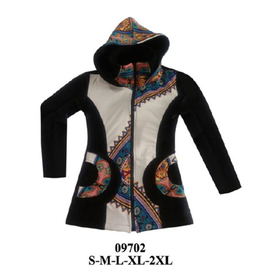 Molde de Sudadera con gorro y cuello | 09702
