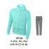 Molde de Conjunto deportivo con sudadera de cierre frontal, cuello alto y bolsillo canguro, y pantalón recto con pretina y bolsillos laterales | 09748