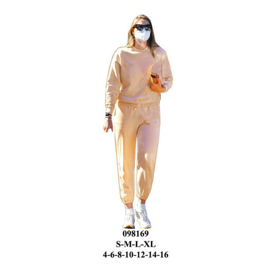 Molde de Conjunto deportivo dama con cuello polo, sudadera oversize y pantalón con elástico | 098169 Molde de Conjunto deportivo dama con cuello polo, sudadera oversize y pantalón con elástico | 098169