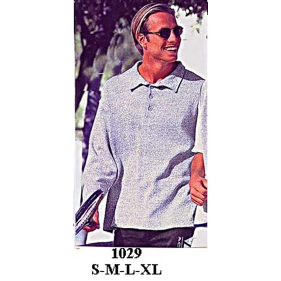 Molde de Sudadera con cuello y pata con botones | 1029