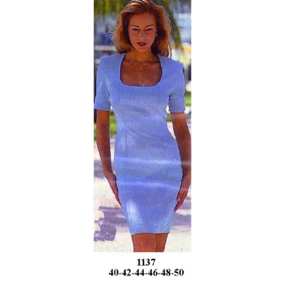 Molde de Vestido entallado, manga corta | 1137