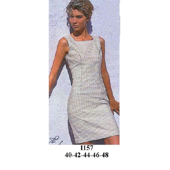 Molde de Vestido camiseta con corte | 1157