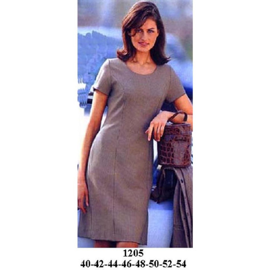 Molde de Vestido corte princesa, manga larga | 1205 Molde de Vestido corte princesa, manga larga | 1205