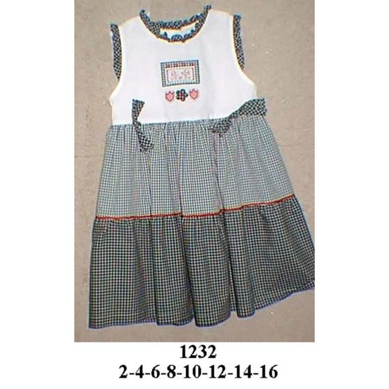 Molde de Vestido sin manga escote redondo faldón dos niveles | 1232