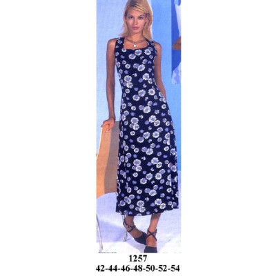 Molde de Vestido corte princesa escote cuadrado | 1257 Molde de Vestido corte princesa escote cuadrado | 1257