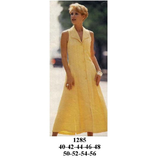 Molde de Vestido cuello smoking | 1285 Molde de Vestido cuello smoking | 1285