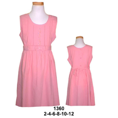 Molde de Vestido sin mangas con escote redondo, amarre en espalda y humita decorativa | 1360